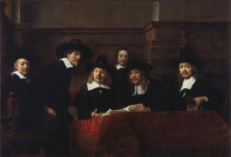 REMBRANDT Harmenszoon van Rijn The Syndics oil painting picture